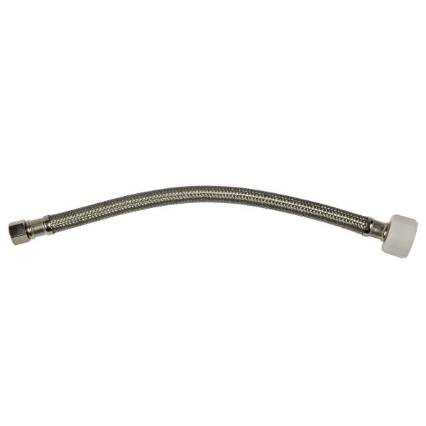 3/8 in. Flare x 7/8 in. Ballcock x 12 in. LGTH Stainless Steel Toilet Supply Line Hose