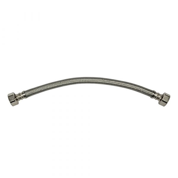 1/2 in. FIP x 1/2 in. FIP. x 12 in. LGTH Stainless Steel Faucet Supply Line Hose