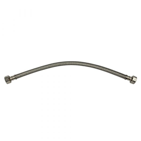1/2 in. FIP x 1/2 in. FIP. x 16 in. LGTH Stainless Steel Faucet Supply Line Hose