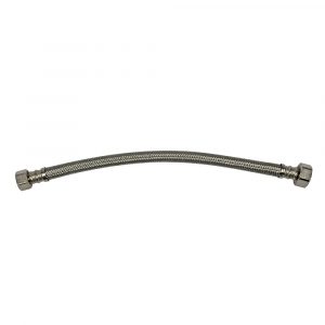 1/2 in. Comp. x 1/2 in. FIP. x 12 in. LGTH Stainless Steel Faucet Supply Line Hose