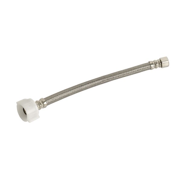 3/8 in. Comp. x 7/8 in. Ballcock x 9 in. LGTH Stainless Steel Toilet Supply Line Hose