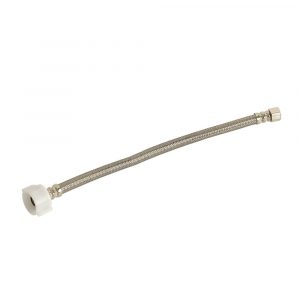 3/8 in. Comp. x 7/8 in. Ballcock x 12 in. LGTH Stainless Steel Toilet Supply Line Hose