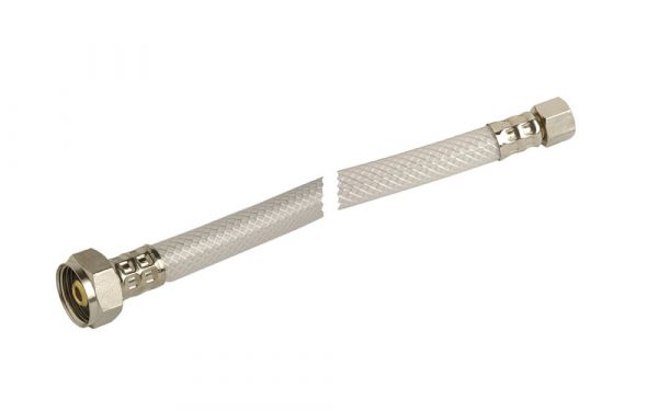 3/8 in. Comp. x 1/2 in. FIP x 12 in. LGTH Vinyl Faucet Supply Line Hose