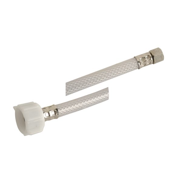 3/8 in. Comp. x 7/8 in. Ballcock Nut x 12 in. LGTH Vinyl Toilet Supply Line Hose