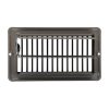 4 in. x 8 in. Steel Floor Register with 7/8 in. Drop in Brown