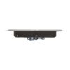 4 in. x 8 in. Steel Floor Register with 7/8 in. Drop in Brown