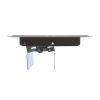 4 in. x 8 in. Steel Floor Register with 7/8 in. Drop in Brown