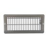 4 in. x 10 in. Steel Floor Register with 7/8 in. Drop in Brown