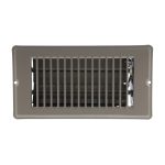 4 in. x 8 in. Steel Floor Register with 1-5/16 in. Drop in Brown