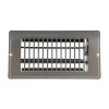 4 in. x 8 in. Steel Floor Register with 1-5/16 in. Drop in Brown