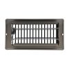 4 in. x 8 in. Steel Floor Register with 1-5/16 in. Drop in Brown