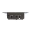 4 in. x 8 in. Steel Floor Register with 1-5/16 in. Drop in Brown