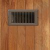 4 in. x 8 in. Steel Floor Register with 1-5/16 in. Drop in Brown