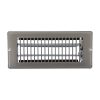 4 in. x 10 in. Steel Floor Register with 1-5/16 in. Drop in Brown