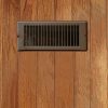 4 in. x 10 in. Steel Floor Register with 1-5/16 in. Drop in Brown