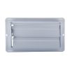 4 in. x 8 in. Steel Floor Register with 7/8 in. Drop in White