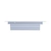 4 in. x 8 in. Steel Floor Register with 7/8 in. Drop in White