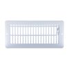 4 in. x 10 in. Steel Floor Register with 7/8 in. Drop in White