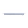 4 in. x 10 in. Steel Floor Register with 7/8 in. Drop in White