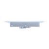 4 in. x 10 in. Steel Floor Register with 7/8 in. Drop in White