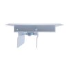4 in. x 10 in. Steel Floor Register with 7/8 in. Drop in White