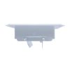 4 in. x 8 in. Steel Floor Register with 1-5/16 in. Drop in White