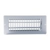 4th image of 4 in. x 10 in. Steel Floor Register with 1-5/16 in. Drop in White