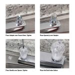 3rd image of Universal Small Faucet Handles in Clear Acrylic