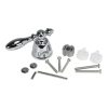 Universal Decorative Lever Faucet Handle in Chrome