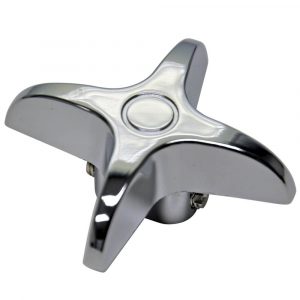 Universal Vise Grip Cross-Arm Diverter Handle in Chrome