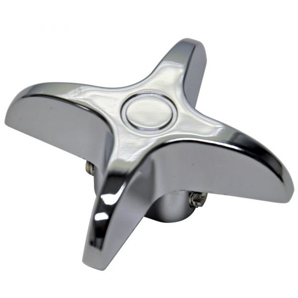 Universal Vise Grip Cross-Arm Diverter Handle in Chrome