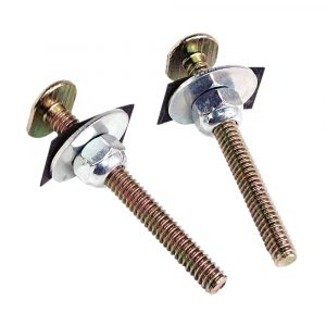 1/4 in. x 2-1/4 in. Closet Bolts with Nuts and Washers (2-Pack)