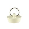 1-1/8 in. Rubber Drain Stopper in White (1 per Card)