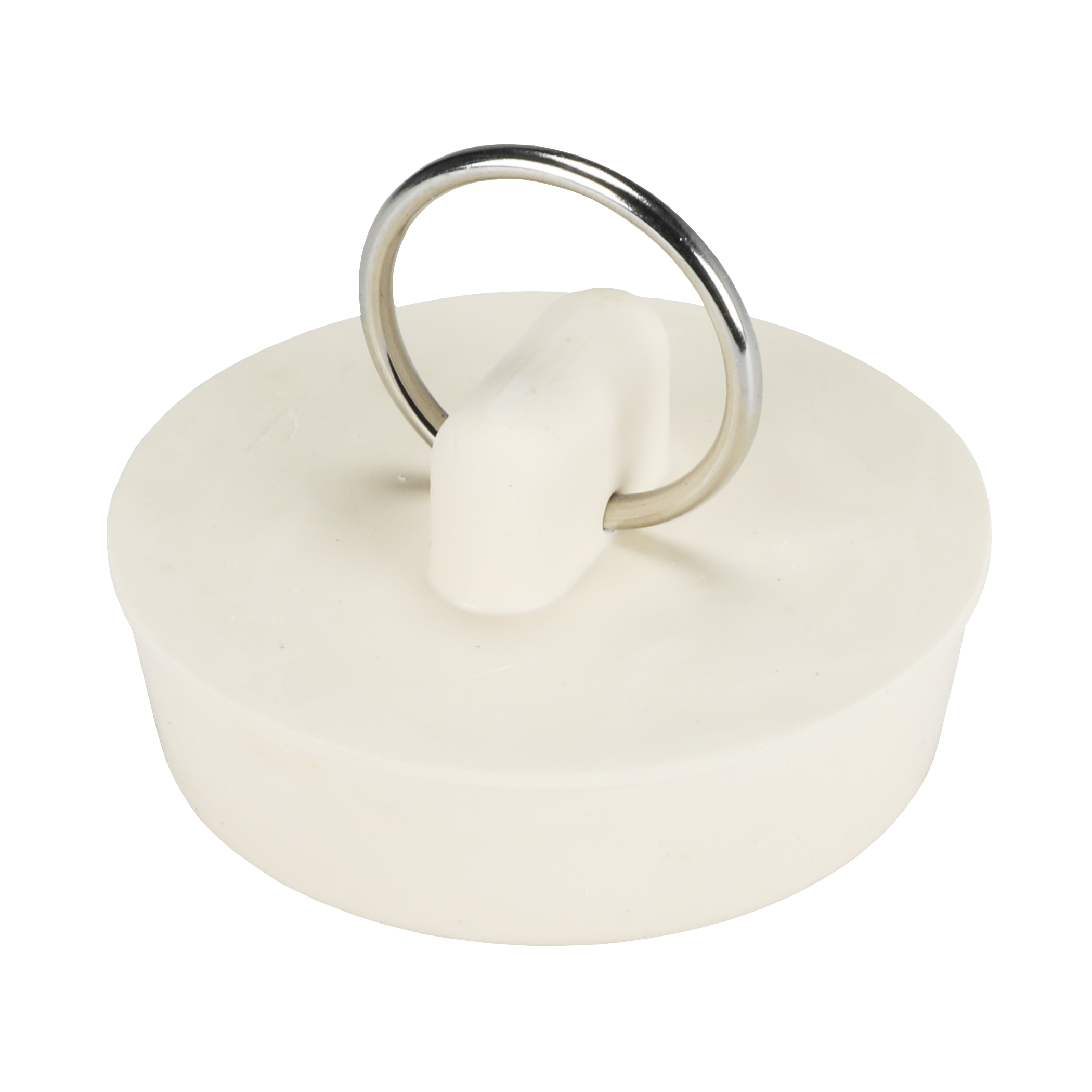 1-1/2 in. Rubber Drain Stopper in White (1 per Card) - Danco