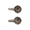 Pair of Handles for Central Brass Faucets in Chrome