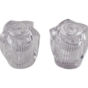 Small Universal Faucet Handles in Clear Acrylic