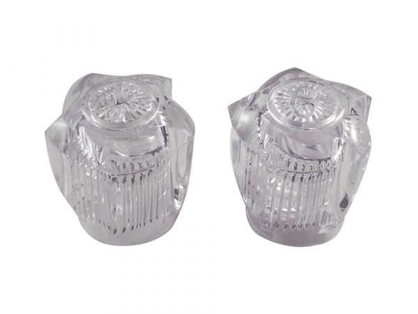 Small Universal Faucet Handles in Clear Acrylic