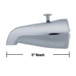 6th image of Tub Spout w/ Diverter in Chrome