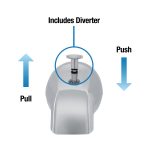 5th image of Tub Spout w/ Diverter in Chrome