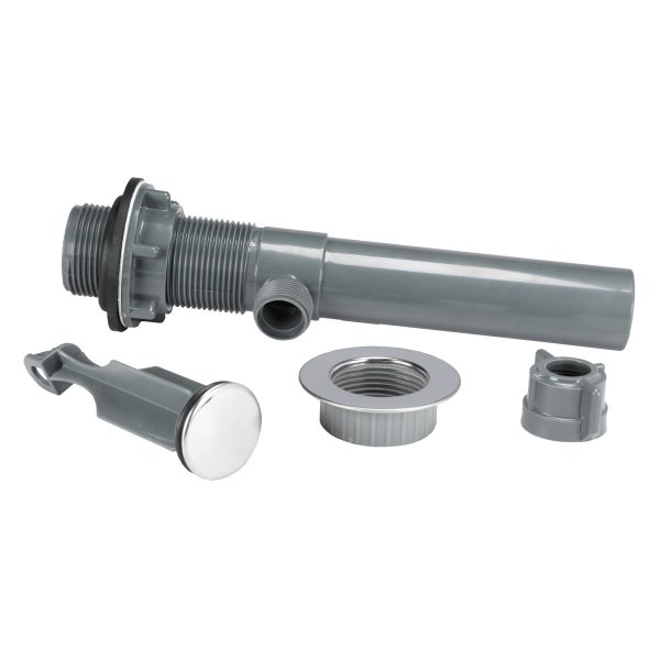 Bathroom Plastic Popup Assembly in Chrome Plumbing Parts by Danco
