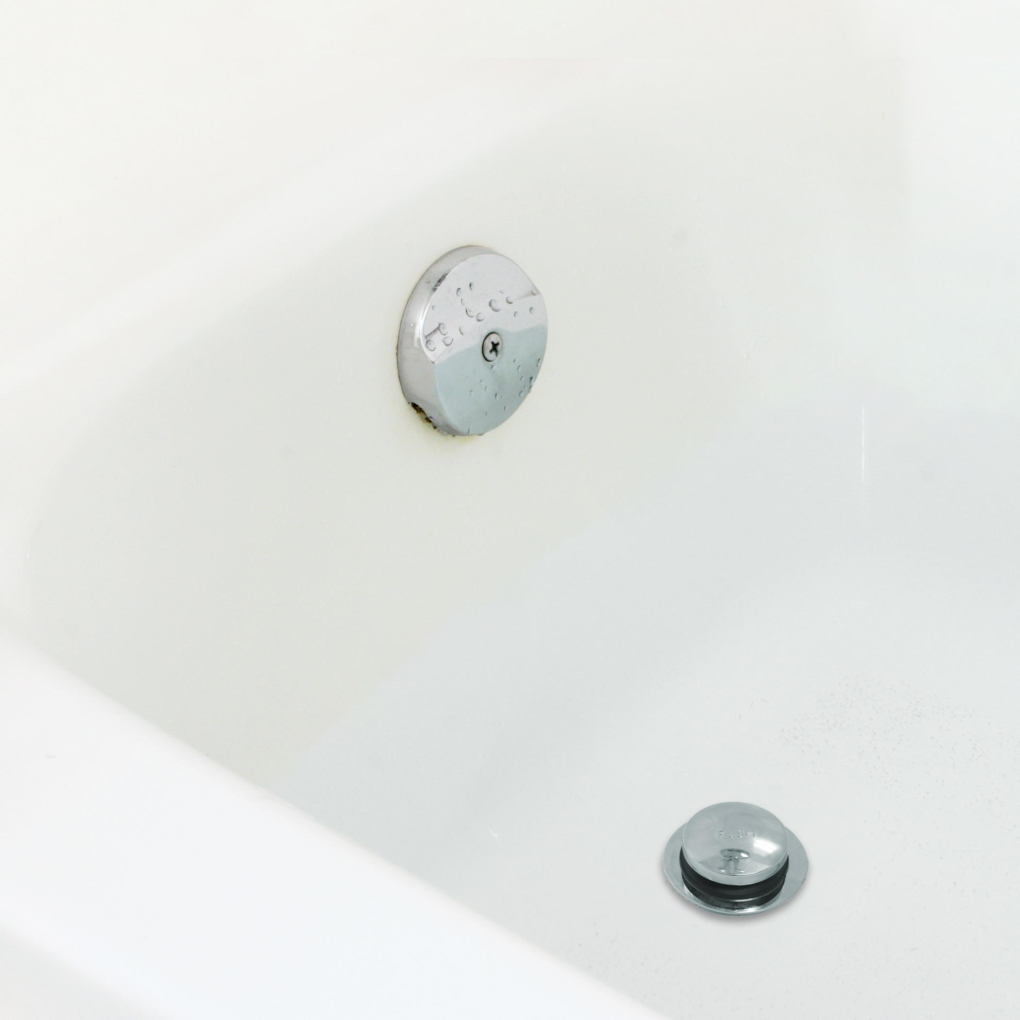 Multi-Fit Touch-Toe Bathtub Drain Stopper in Brushed Nickel - Danco