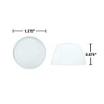 Universal Round Toilet Bolt Caps in White