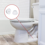 Universal Round Toilet Bolt Caps in White