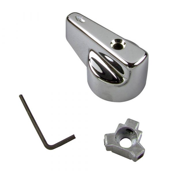 Universal Large Canopy Lever Diverter Handle in Chrome
