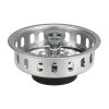 3-1/4 in. Basket Strainer with Drop Center Post in Chrome
