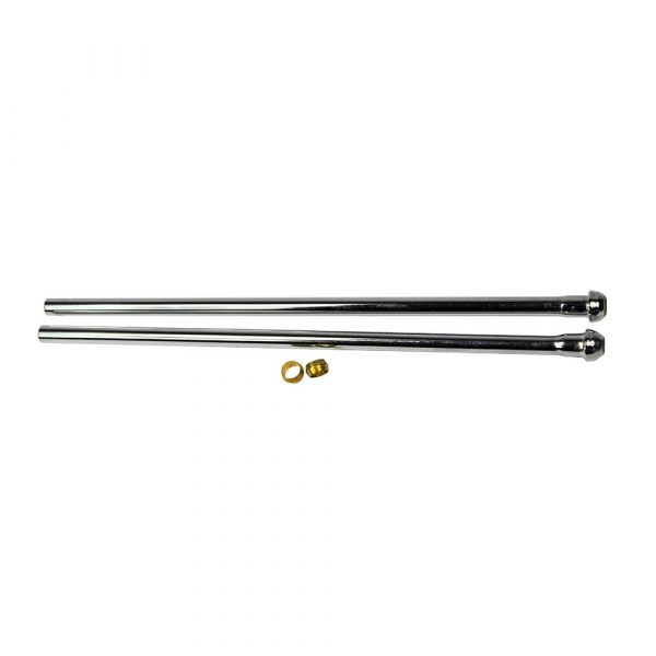 3/8 in. x 12 in. LGTH Metal Bathroom Faucet Supply Tubes