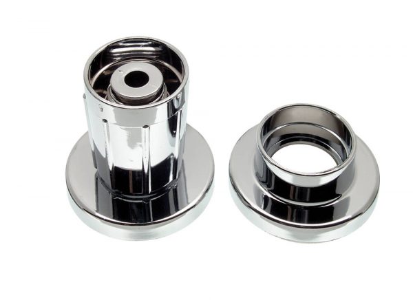 Adjustable Shower Curtain Rod Holder in Chrome