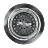 3-1/2 in. Twist Tight Kitchen Sink Strainer Assembly in Stainless Steel
