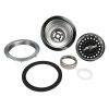 3-1/2 in. Twist Tight Kitchen Sink Strainer Assembly in Stainless Steel