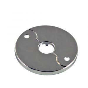 3/8 in. IPS Floor & Ceiling Plate for Ice Maker in Chrome